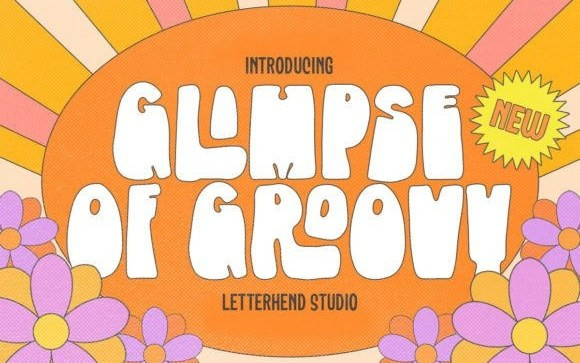 Glimpse of Groovy Display Font