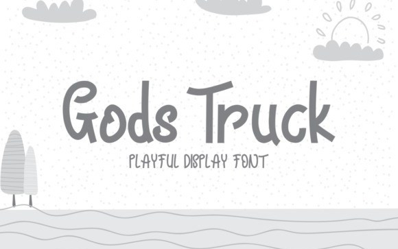 Gods Truck Display Font