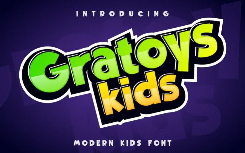 Gratoys Kids Display Font