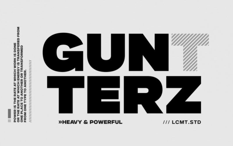 Gunterz Serif Font