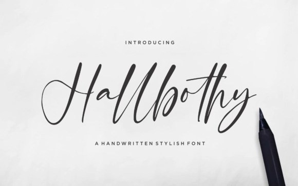 Hallbothy Script Font