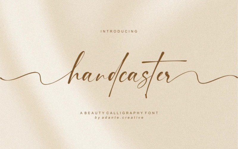 Handcaster Calligraphy Font