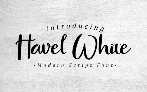 Havel White Script Font