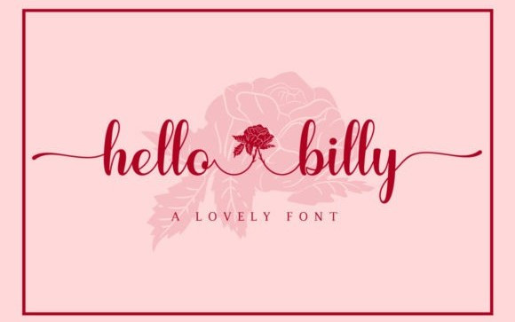 Hello Billy Calligraphy Font