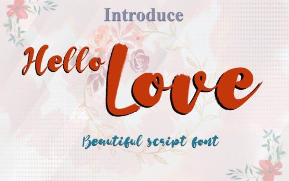 Hello Love Script Font