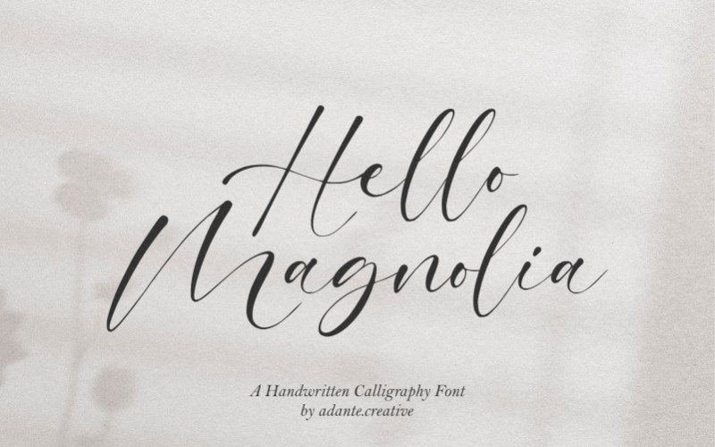 Hello Magnolia Script Font