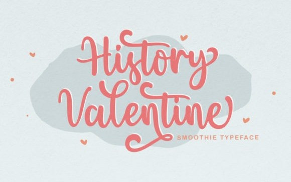 History Valentine Script Font