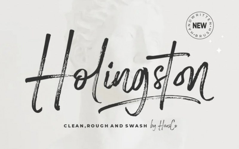 Holingston Brush Font