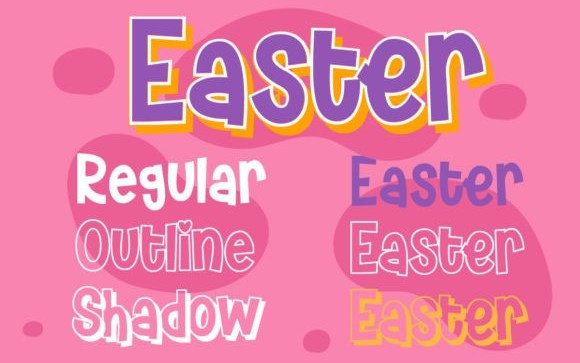 House Easter Display Font