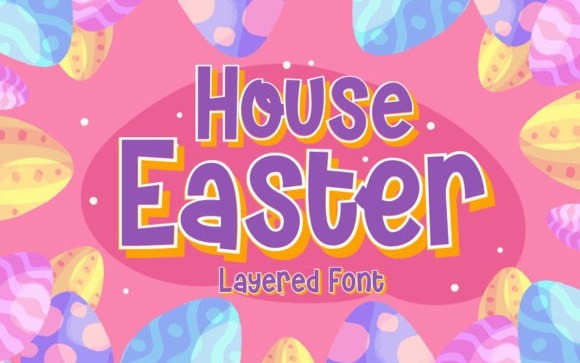 House Easter Display Font