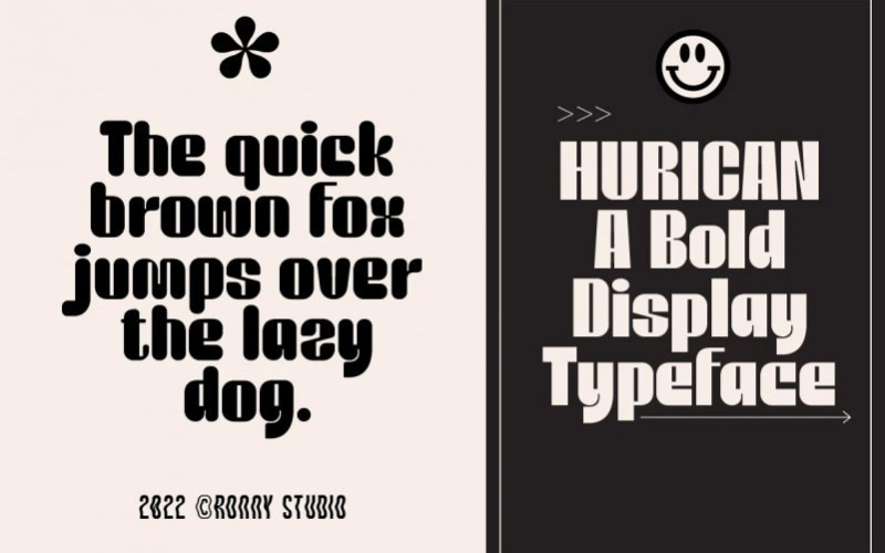 Huricane Sans Serif Font