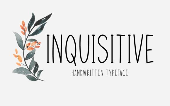 Inquisitive Display Font