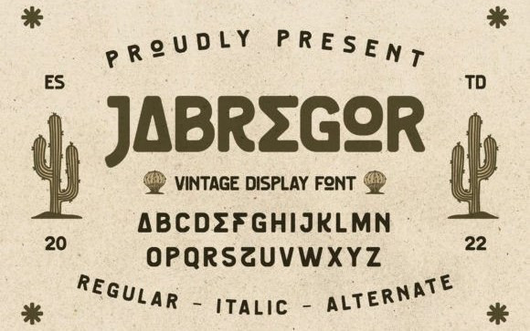 JABREGOR Display Font