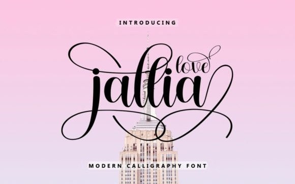 Jallia Love Calligraphy Font