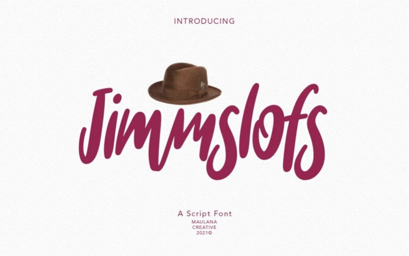 Jimmslofs Handwritten Font