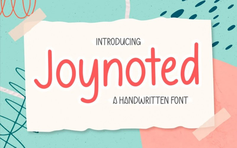 Joynoted Display Font