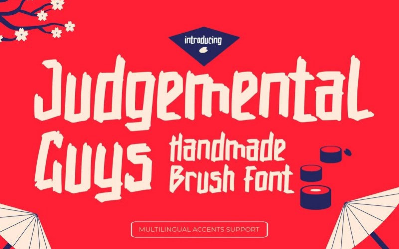 Judgemental Guys Display Font