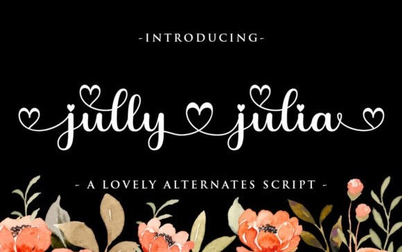 Jully Julia Calligraphy Font