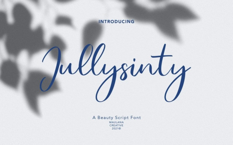 Jullysinty Script Font