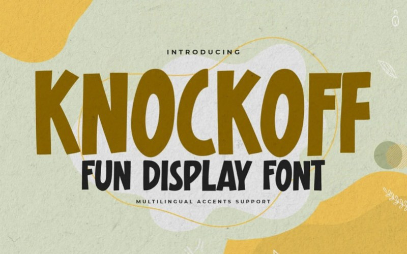 Knockoff Display Font