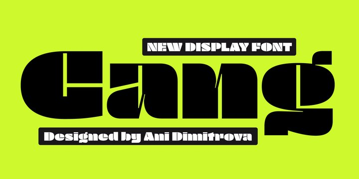 Gang Display Font