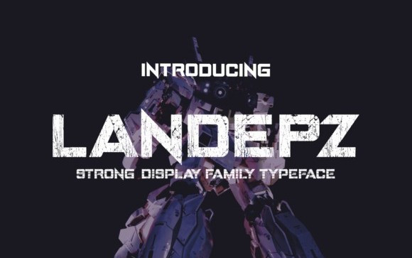 Landepz Display Font