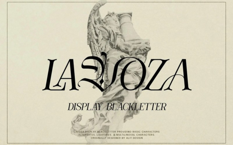 Lavoza Display Font