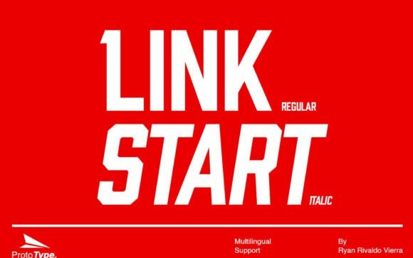 Link Start Sans Serif Font