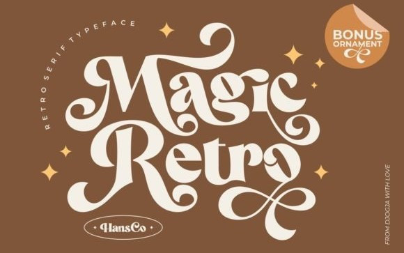 Magic Retro Serif Font