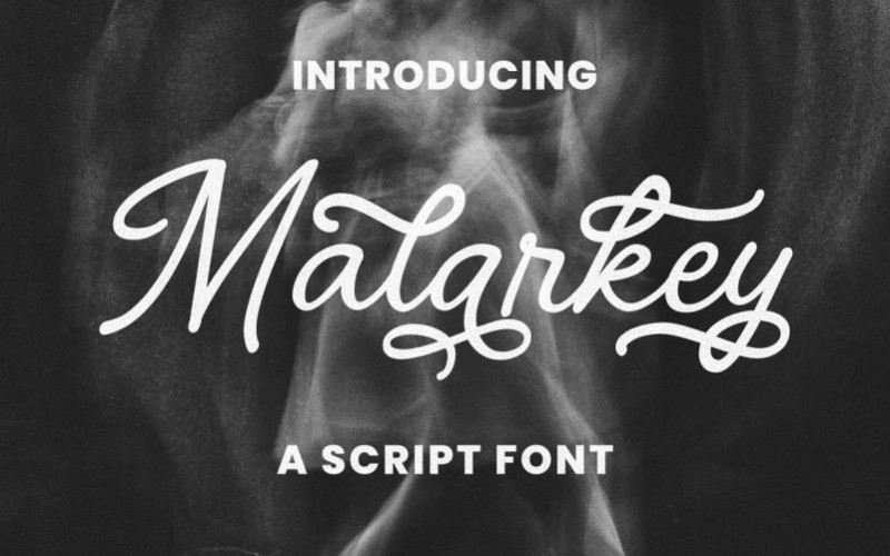 Malarkey Calligraphy Font