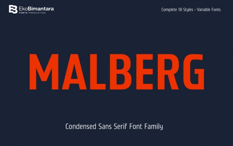 Malberg Sans Serif Font