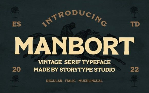 MANBORT Display Font