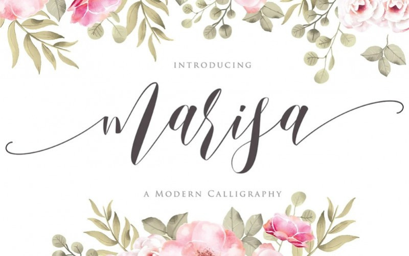 Marisa Calligraphy Font