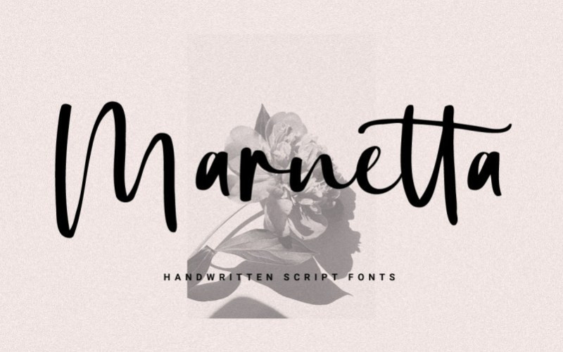 Marnetta Script Font