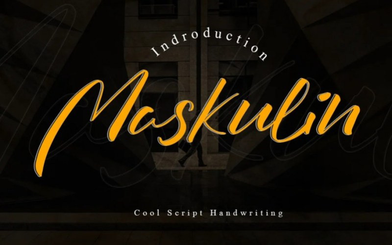 Maskulin Script Font