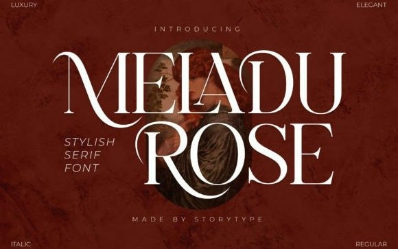 MELADU ROSE Serif Font