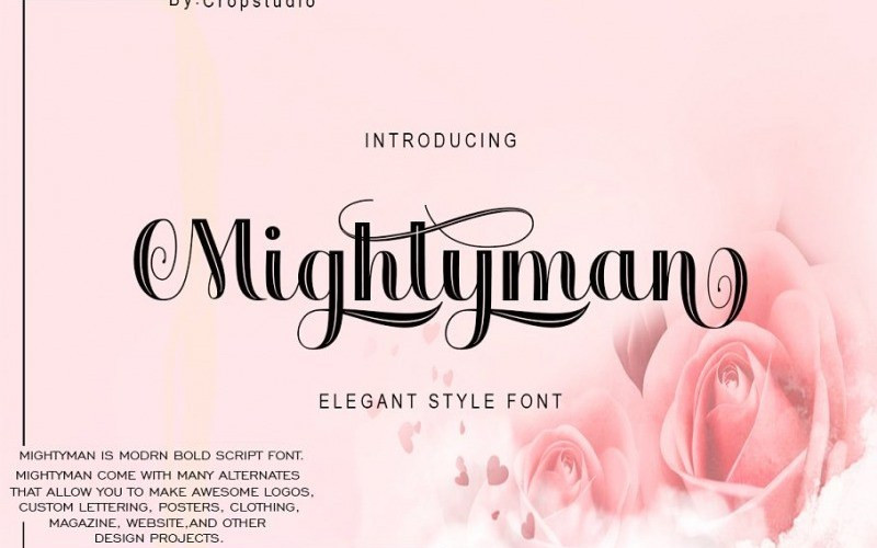 Mightyman Script Font