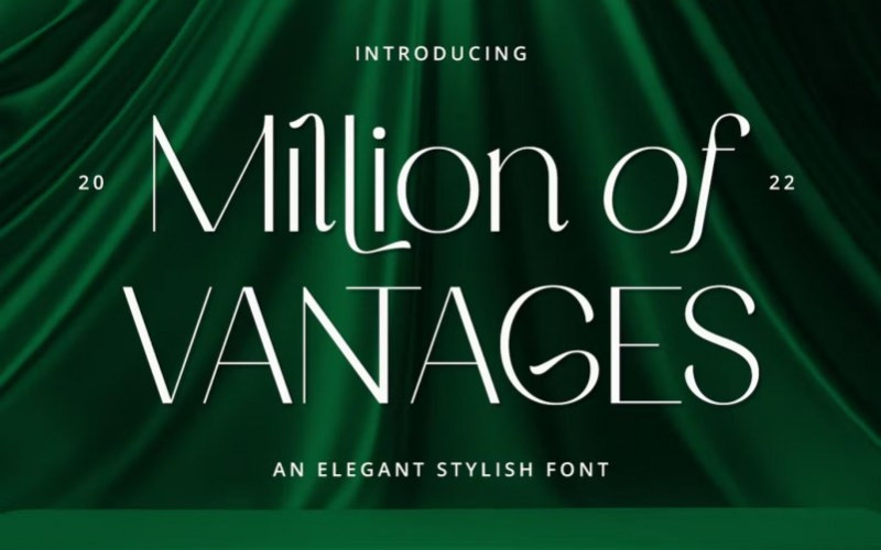 Million Of Vantages Sans Serif Font