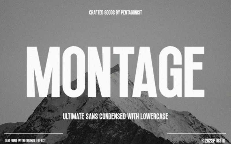 Montage Sans Serif Font