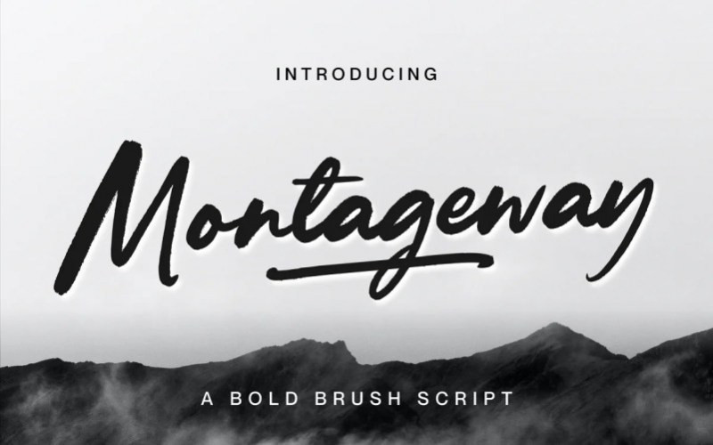 Montageway Handwritten Font