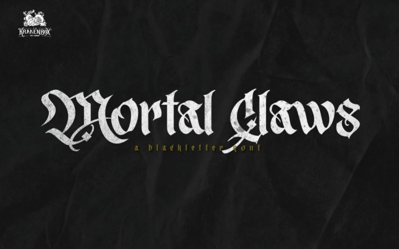 Mortal Claws Blackletter Font