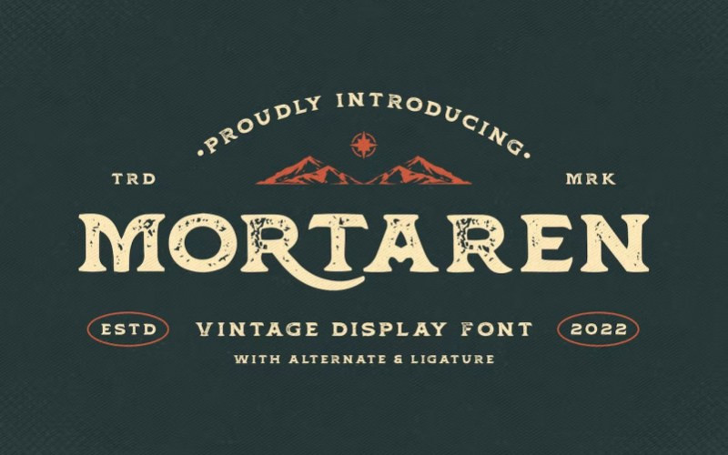 Mortaren Display Font