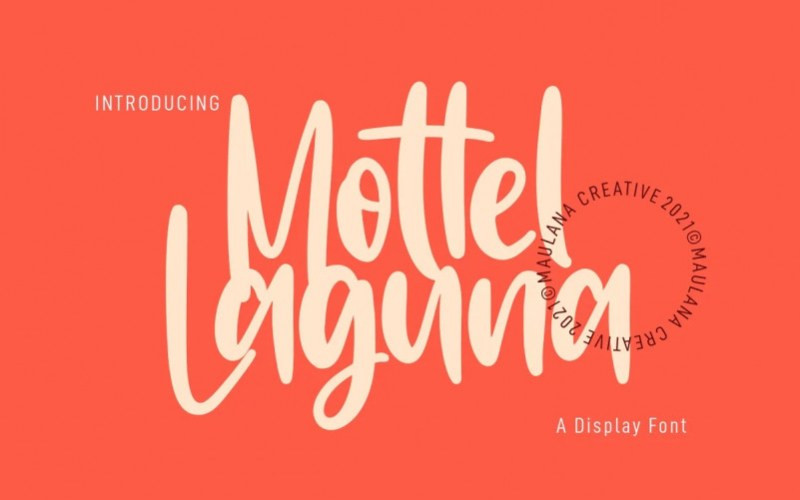 Mottel Laguna Brush Font