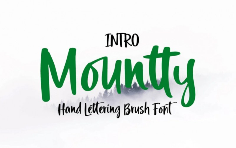 Mountty Handwritten Font