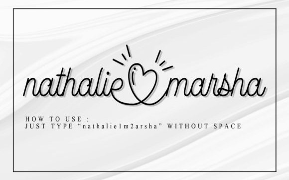 Nathalie Marsha Handwritten Font