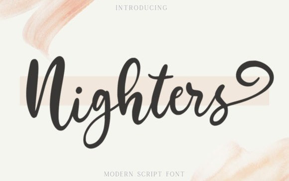 Nighters Calligraphy Font