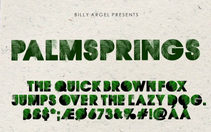 Palmsprings Display Font