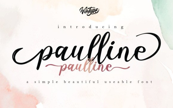 Paulline Calligraphy Font