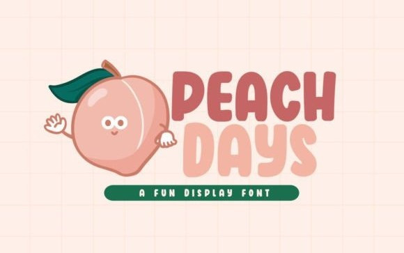 Peach Days Display Font