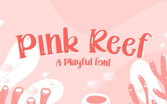 Pink Reef Display Font